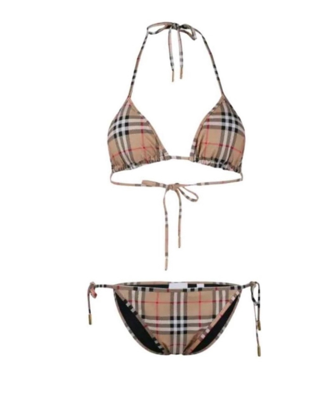 Burberry Check Triangle bikini set